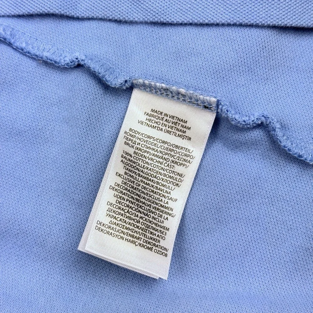 Ralph Lauren Polo Shirt Mens 2XL Pique Cotton Blue Pony Golf Preppy‎ Classic Fit